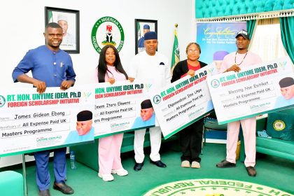 UNYIME IDEM SPONSORS FOUR STUDENTS FOR FULLY FUNDED UK MASTERS PROGRAMME