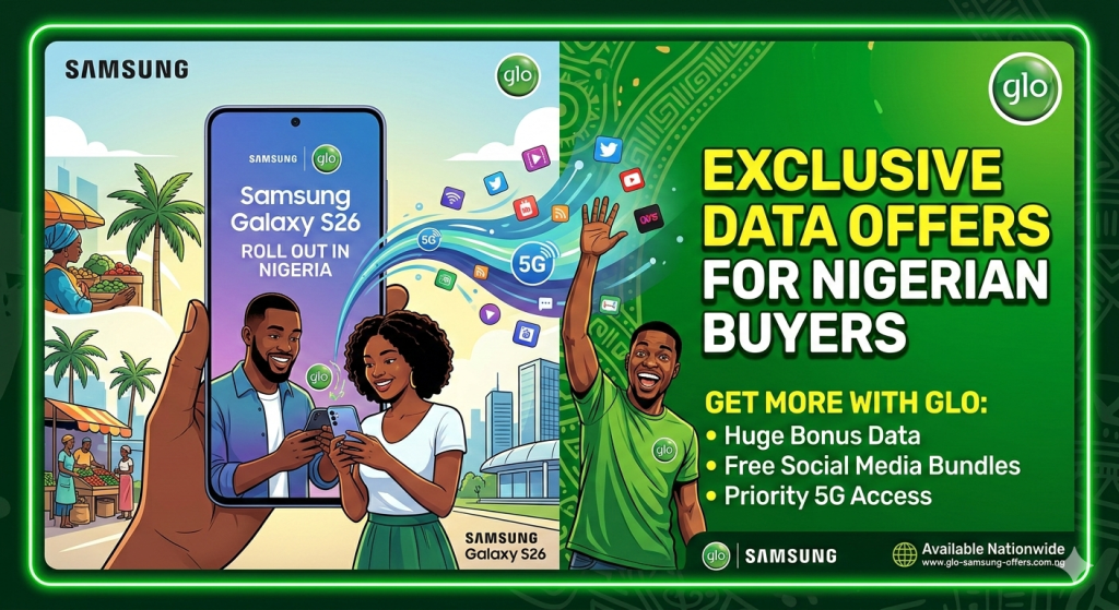 Glo, Samsung Roll Out Galaxy S26 With Exclusive Data Offers for Nigerian Buyers