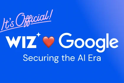 Google and Wiz logos illustrating Google’s completed 32 billion dollar acquisition of the cloud security company