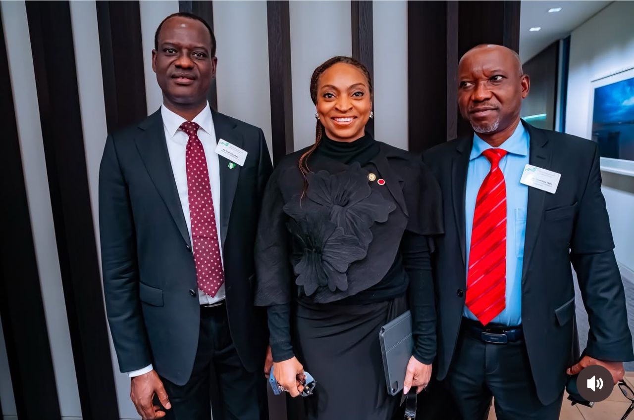 Ekperikpe Ekpo speaking on Nigeria’s gas investment strategy and global gas hub ambition at a forum in London