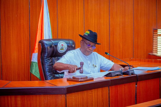 Akwa Ibom State House of Assembly plenary on minimum wage compliance and labour law enforcement in Akwa Ibom State, Nigeria