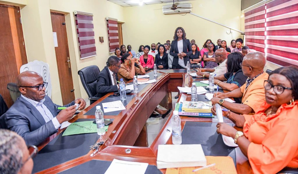 Akwa Ibom civil service recruitment oral interview panel during Day 33 screening exercise in Uyo