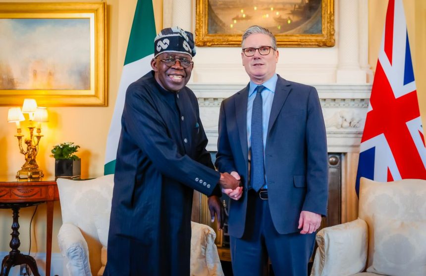 President Bola Tinubu meets UK Prime Minister Keir Starmer in London to discuss trade, investment and Nigeria's port modernisation deal.