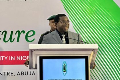 INEC Chairman Prof Joash O. Amupitan speaking on election security ahead of Nigeria's 2027 general elections