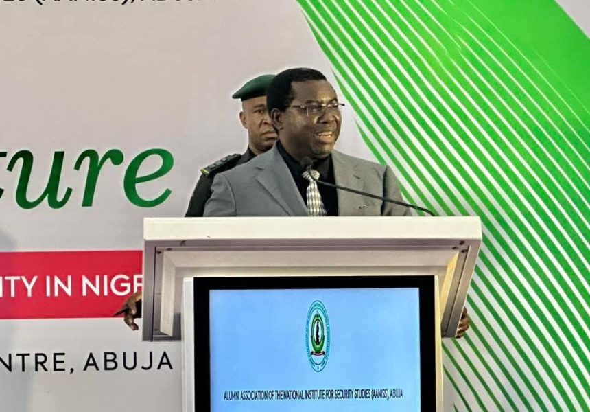 INEC Chairman Prof Joash O. Amupitan speaking on election security ahead of Nigeria's 2027 general elections