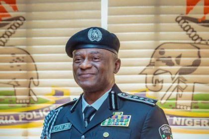 Inspector-General of Police Tunji Disu presenting a state police reform framework at the National Assembly in Abuja