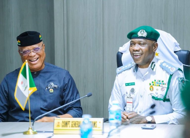 Governor Umo Eno meets Customs Comptroller-General Bashir Adewale Adeniyi over bonded terminal approval for Akwa Ibom