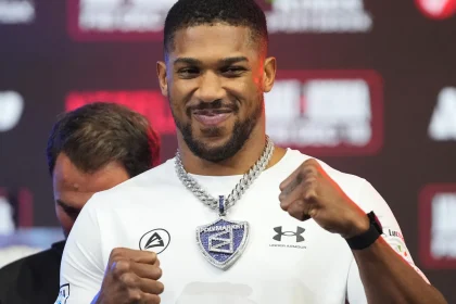 Anthony Joshua during a public appearance as reports emerge that he has listed the UAE as his country of residence in company filings