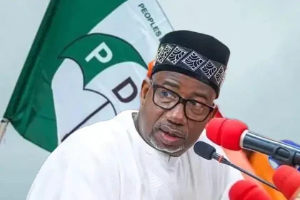 Bauchi Governor Bala Mohammed and Oyo Governor Seyi Makinde amid reports of possible exit from the Peoples Democratic Party in Nigeria.