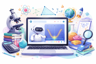 Illustration of ChatGPT interactive visual tools for learning maths and science concepts