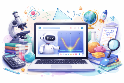 Illustration of ChatGPT interactive visual tools for learning maths and science concepts