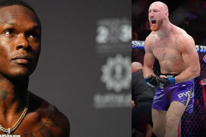 Israel Adesanya and Joe Pyfer ahead of their UFC Fight Night main event in Seattle, United States