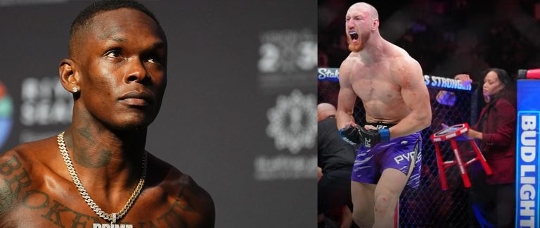 Israel Adesanya and Joe Pyfer ahead of their UFC Fight Night main event in Seattle, United States