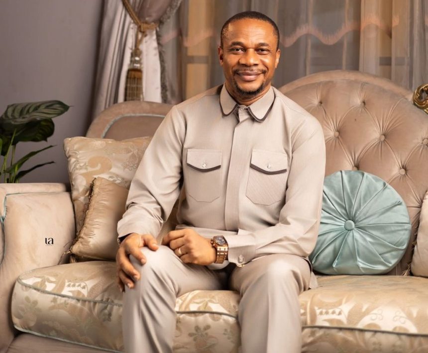 Akwa Ibom Governor Umo Eno congratulates Rev. Ntia Ntia on his 54th birthday