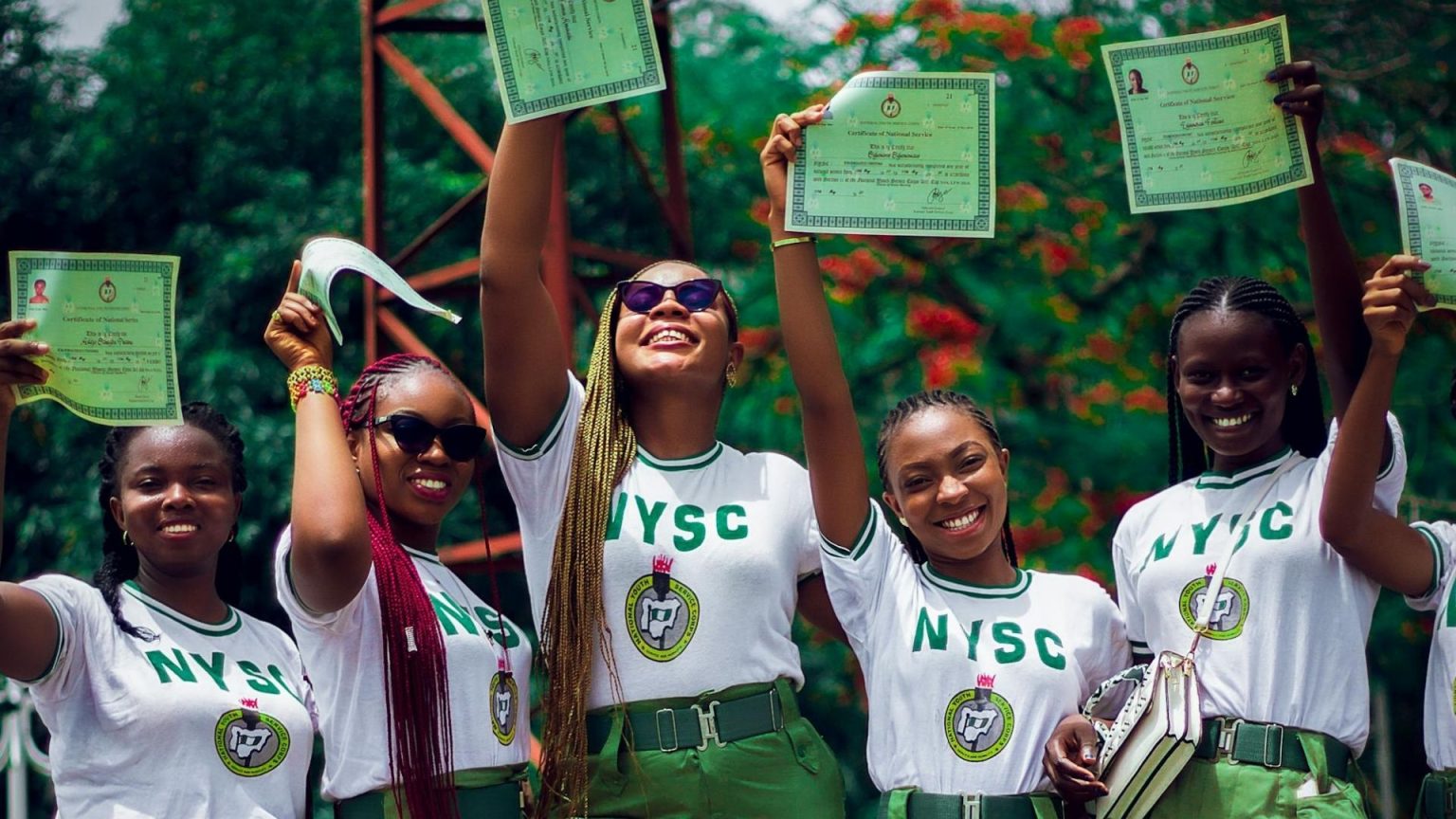 NYSC members during service as parents urge the Federal Government to protect corps members amid rising insecurity in Nigeria