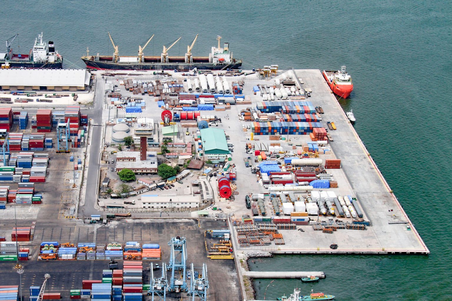 Cargo vessels at Apapa and Tin Can ports in Lagos as Nigeria announces a £746 million UK-backed upgrade deal