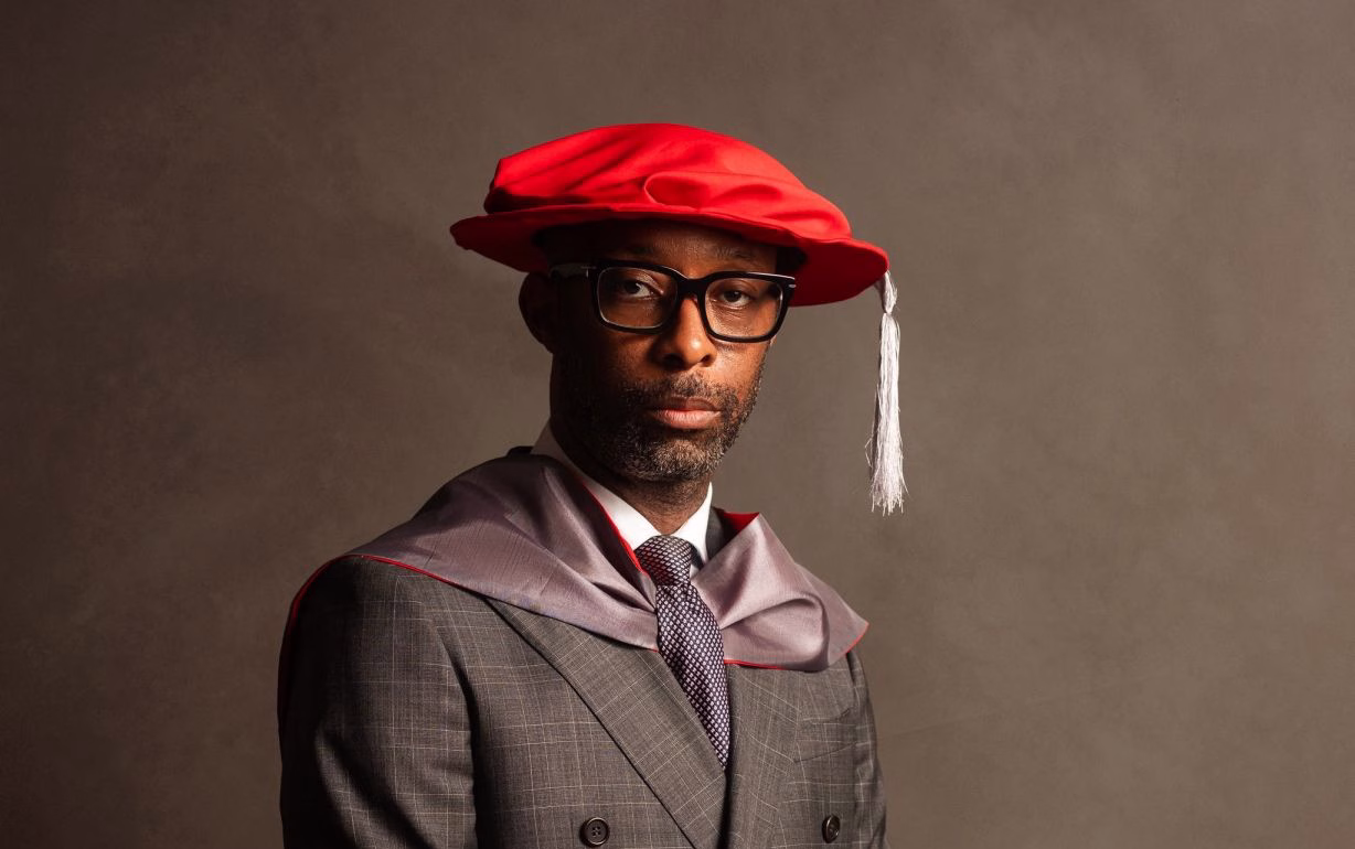 Former National Assembly member Onofiok Luke after earning a PhD in Law from the University of Calabar