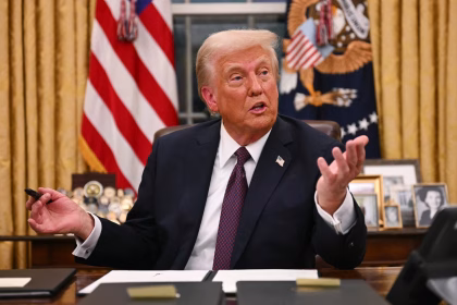 President Donald Trump linked to U.S. energy dominance policy, oil production and LNG exports affecting global energy security