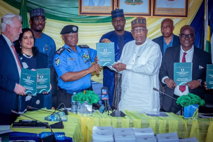 Officers of the Nigeria Police Force during an official event as new gazetted regulations reshape police reform in Nigeria