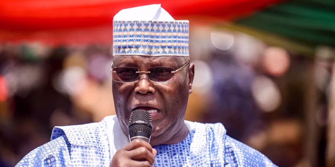 Atiku Abubakar speaking on support for ADC presidential candidate ahead of 2027 election