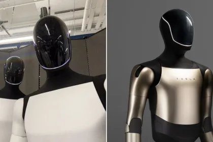 Tesla Optimus humanoid robot representing the company’s growing ambition in robotics and AI-driven automation