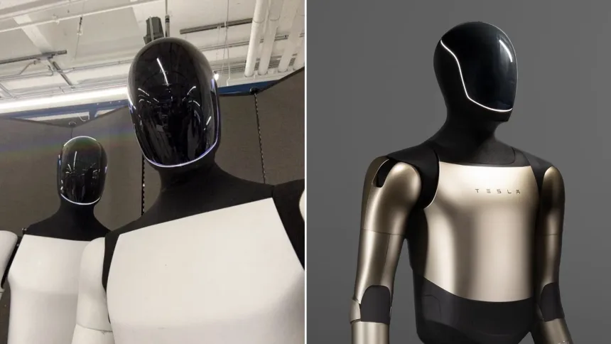 Tesla Optimus humanoid robot representing the company’s growing ambition in robotics and AI-driven automation
