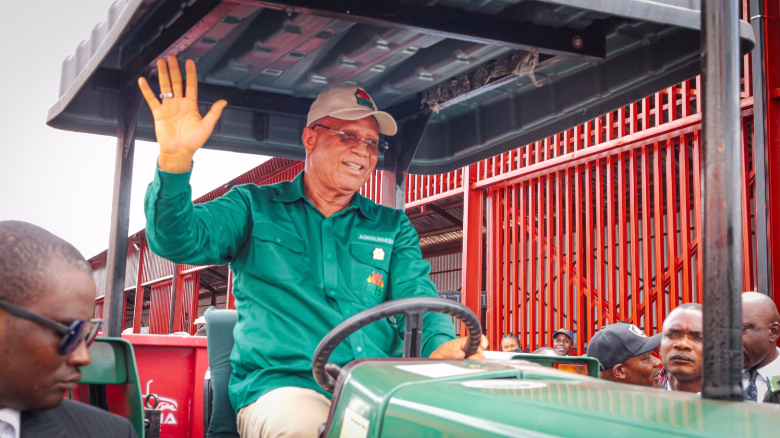 Governor Umo Eno unveils Ibom Equipment Leasing Facility at Ekpri Nsukara in Uyo to support mechanised agriculture in Akwa Ibom State