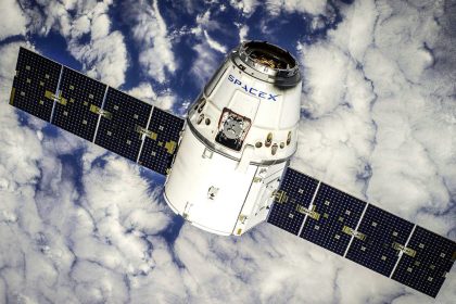 GPS III satellite in orbit representing a newer generation of the Global Positioning System with improved accuracy and anti-jam capability