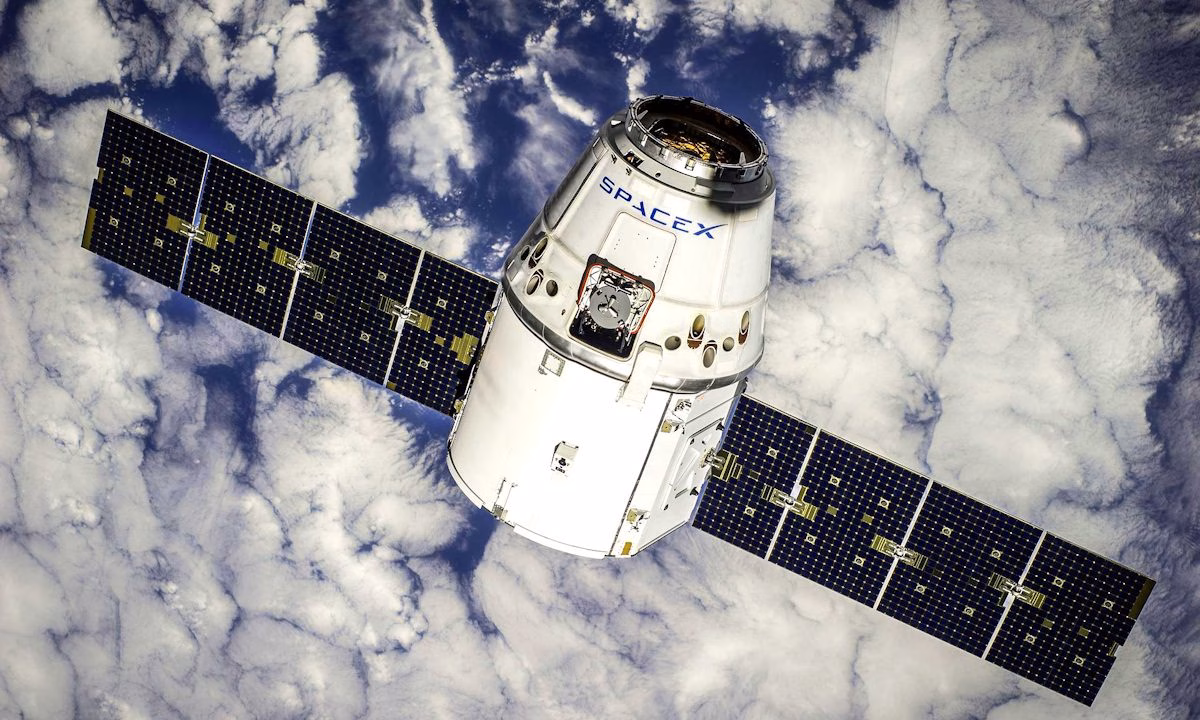 GPS III satellite in orbit representing a newer generation of the Global Positioning System with improved accuracy and anti-jam capability