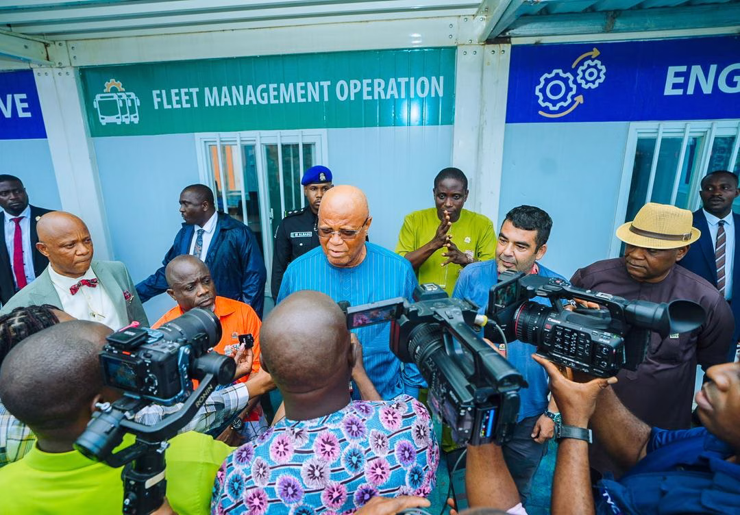 Governor Umo Eno inspecting ongoing public infrastructure projects in Akwa Ibom State