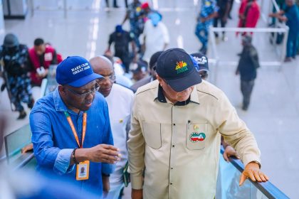 Ibom Air aircraft at Victor Attah International Airport as Akwa Ibom launches its inaugural international flight