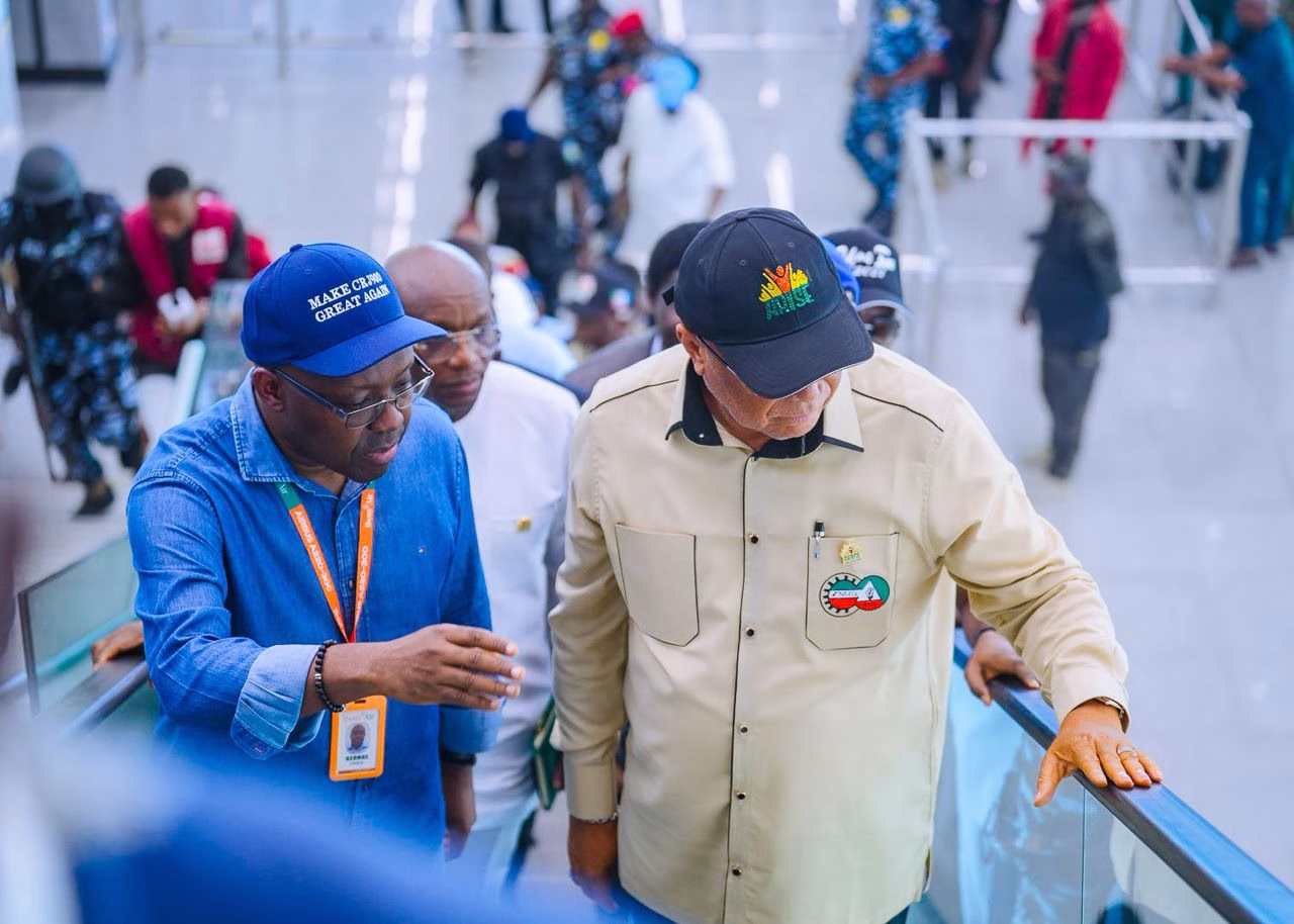 Ibom Air aircraft at Victor Attah International Airport as Akwa Ibom launches its inaugural international flight
