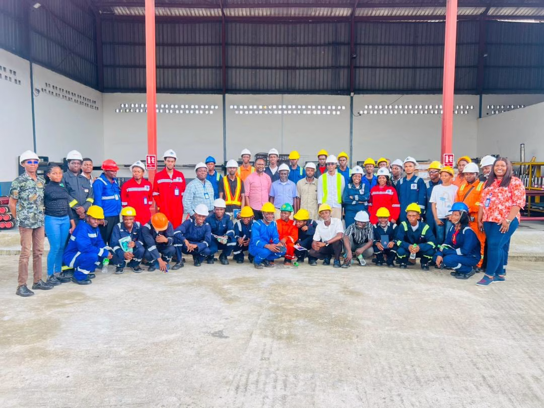 FUTIA engineering students and researchers on oil and gas industry-based research visit to SenExpert Global Integrated Services in Port Harcourt.