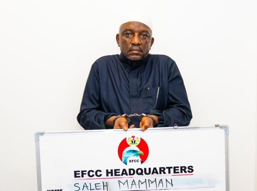 Former Minister of Power, Saleh Mamman, arrested by EFCC operatives in Kaduna after corruption conviction