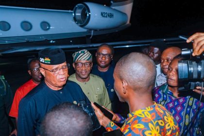 Akwa Ibom State Governor Umo Eno speaking after submitting his APC nomination form for the 2027 governorship election.