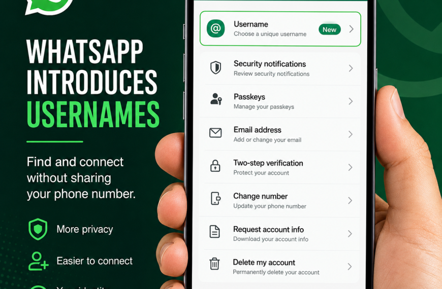 WhatsApp username reservation feature for protecting users’ phone numbers