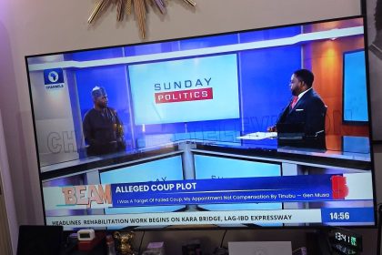 Samsung Smart TV displaying FreeTV channels through NigComSat satellite connection