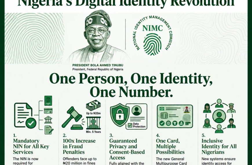 NIMC Act 2026 multipurpose identity card and digital identity verification in Nigeria